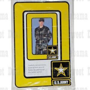 Photo Magnet Frame Set, U.S. Army – Fits 2"x3" & 3"x5" Photos, Peel-Out Center